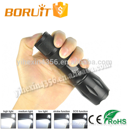 Boruit New Model Z8 T6 1600LM Zoomable Torch Bike Light